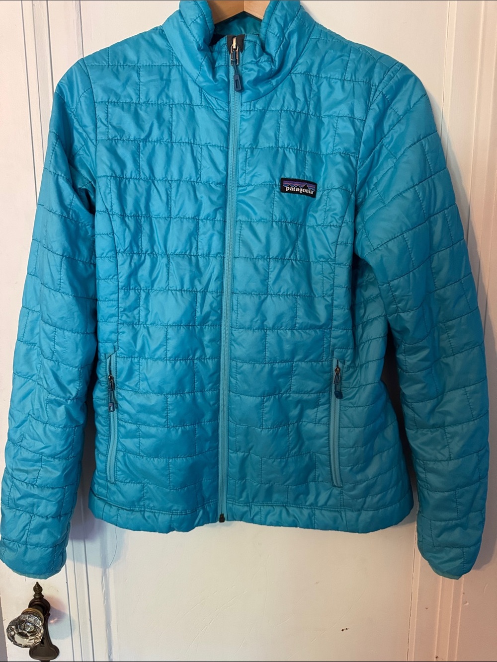 Patagonia  Quilted Puffer Jacket - Turquoise Blue